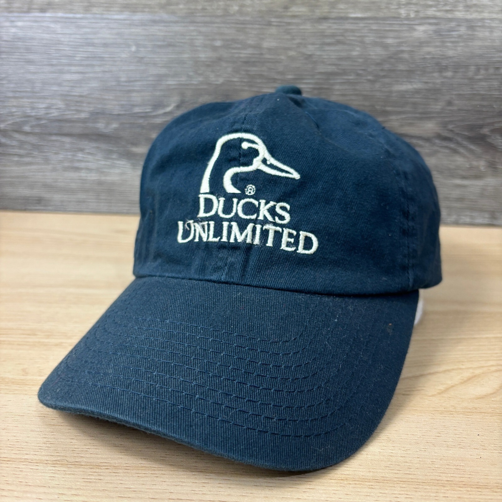 Ducks Unlimited Hat Cap Strap Back Blue Hunting Outdoors Mens